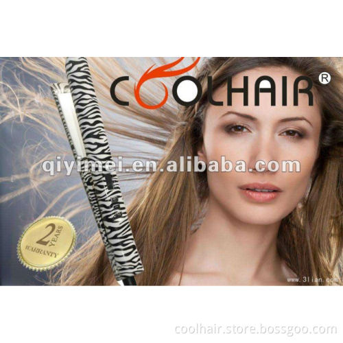 Ceramic hair straightener and curler iron